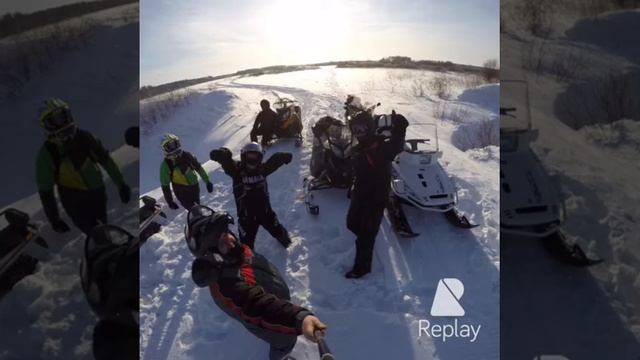 Снегоход Skidoo Yamaha 24.01.2016 смотреть онлайн