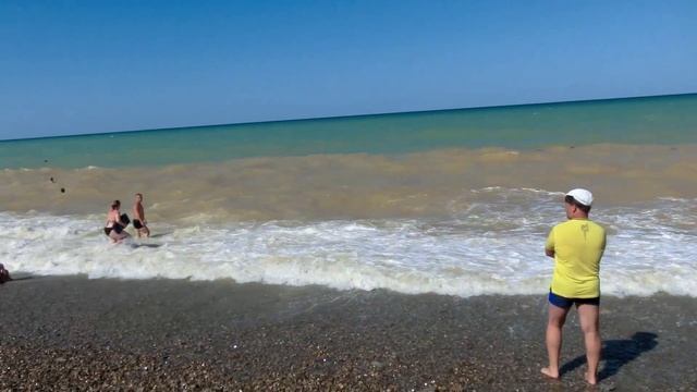 Крым, Николаевка основной пляж коттеджного городка "Скиф" смотреть онлайн