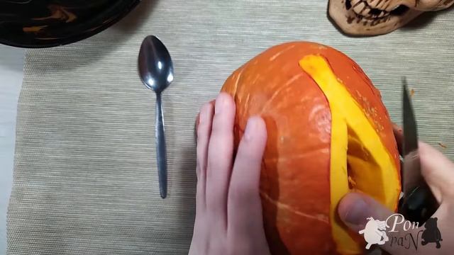 "Страшно" красивая тыква на Хэллоуин! "Scary" beautiful pumpkin for Halloween! смотреть онлайн