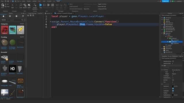 How to make a Shop + 2x clicks | Roblox Studio Tutorial смотреть онлайн