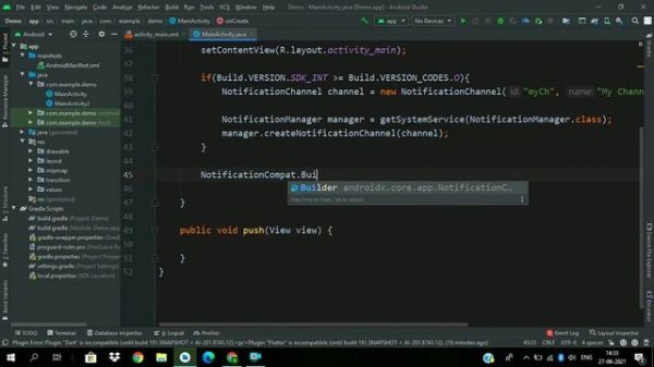 Push Notifications in Android #android #java #notification