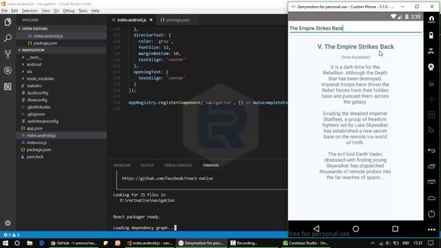React Native - How to make AutoComplete for API Swapi смотреть онлайн