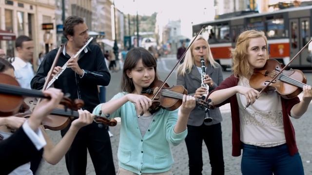 Mozart flashmob in Prague by Azerbaijan Student Network смотреть онлайн