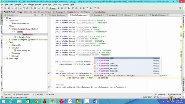 Nguyễn Công Trình -Bài 4-Tạo database bằng SQLite- Lập trình androi-truy vấn sqlite trong android смотреть онлайн