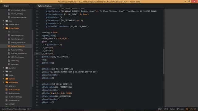 Highlight: PyGame OpenGL clase uno. смотреть онлайн