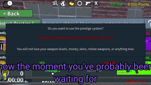 Unlocking Prestige 1!! | Roblox Zombie Uprising смотреть онлайн