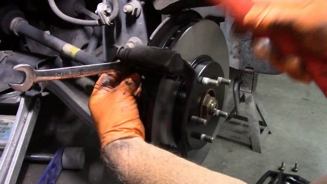Honda Pilot front brake repair. Pads and rotors. смотреть онлайн