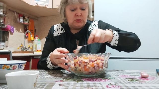 Венигрет. Классический рецепт. Весь секрет в заправке.