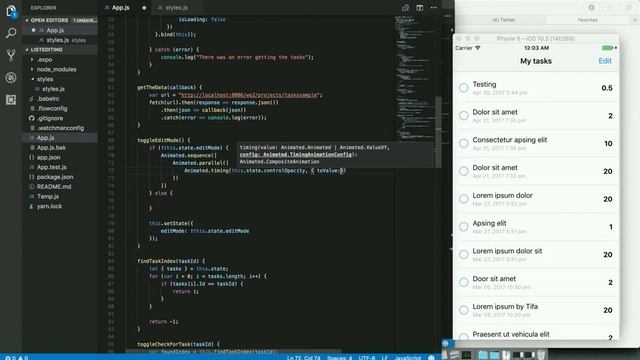 React Native List Editing Part 2 of 2 смотреть онлайн