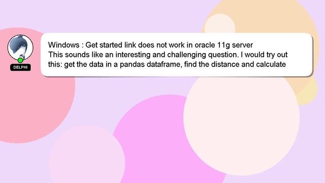 Windows : Get started link does not work in oracle 11g server смотреть онлайн
