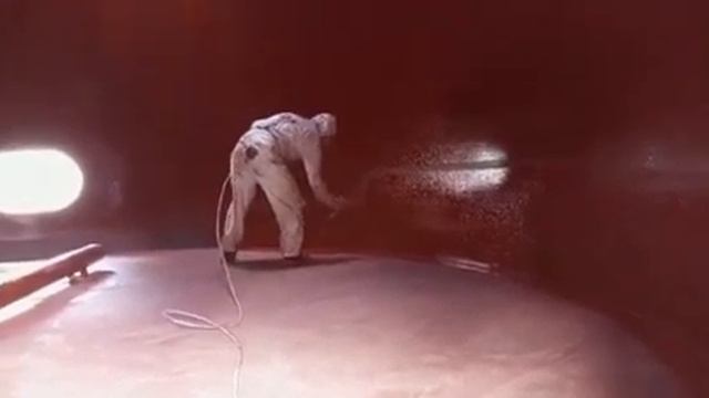 Ремонт внутреннего АКЗ покрытия бака-аккумулятора. смотреть онлайн