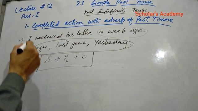 Lecture 12_part-I (Simple Past Tense/ Past Indefinite Tense) in Hindi/Urdu смотреть онлайн