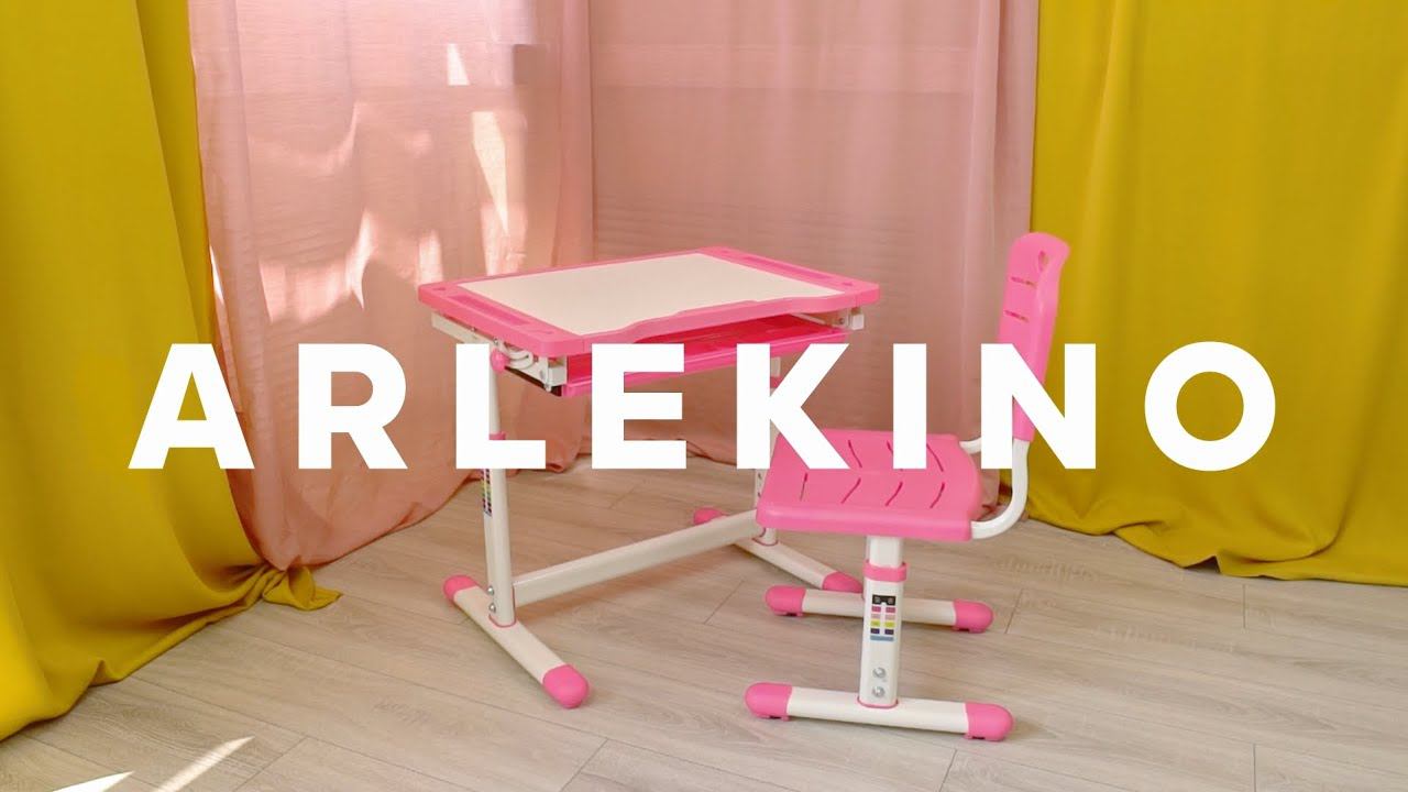 Растущий детский комплект Arlekino | Парта и стул для учебы дома и в школе смотреть онлайн
