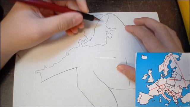 How to draw europe map easy tutorail ( for beginners ) смотреть онлайн