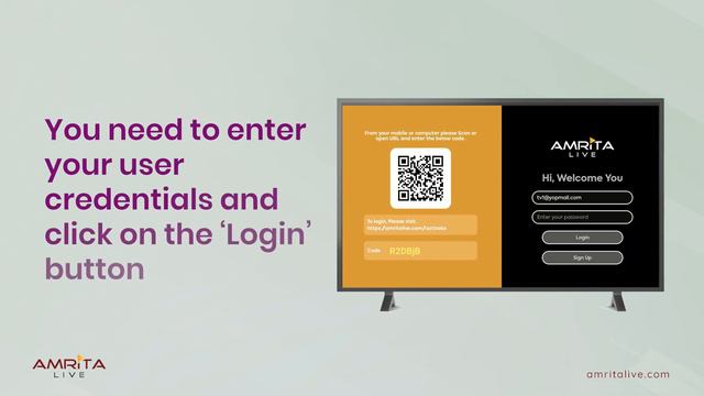 How to log in and watch Amrita LIVE on Android TV смотреть онлайн