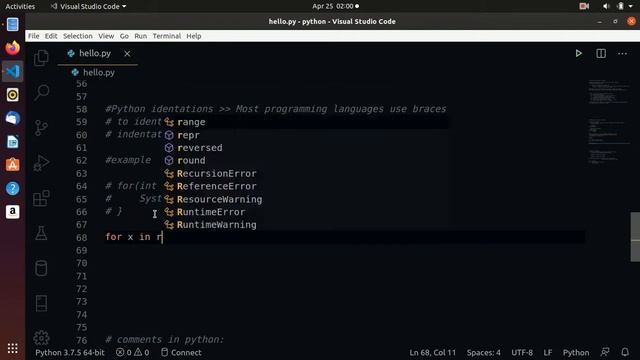 Keywords and identifies in python смотреть онлайн