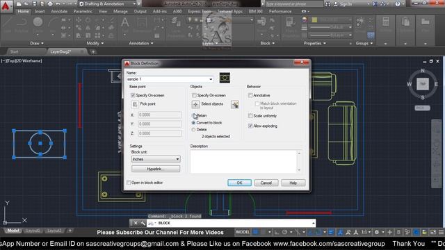 Autocad 2016 – 38. How to create Block, Insert Block in Autcoad? Part-1 | Hindi смотреть онлайн