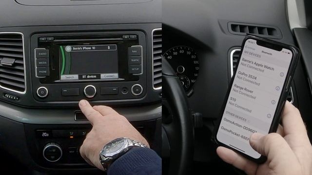 How to Pair a Mobile to the Bluetooth Audio System in a 2015 Volkswagen Sharan смотреть онлайн