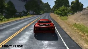 BeamNG Drive Insane Testing Map Crash Testing Farrari F40 #32