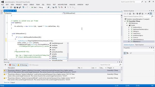 Unity tutorials :Design, develop and build Piano tile Replica Game in 1 hour (Part 11) смотреть онлайн