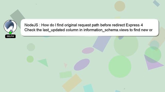 NodeJS : How do I find original request path before redirect Express 4 смотреть онлайн