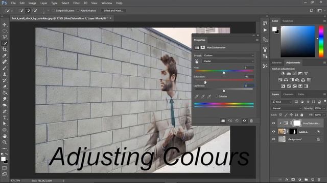 Graffiti Effect | How To Put An Image Into Wall | Photoshop Tutorial
