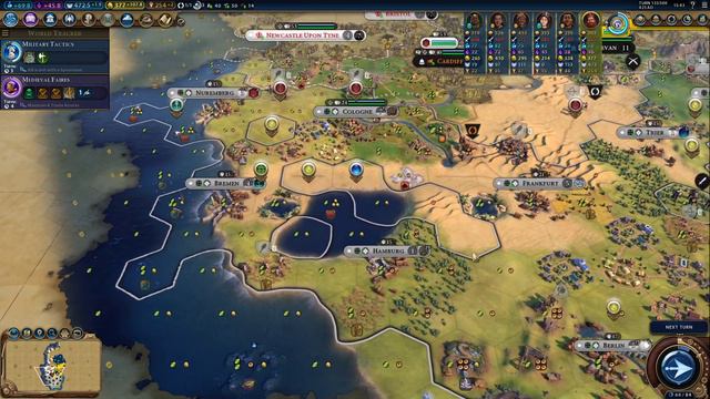 Civilization 6 #4 - More districts (Germany/Deity) смотреть онлайн