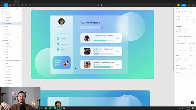 Awesome Glass UI Design Tutorial смотреть онлайн