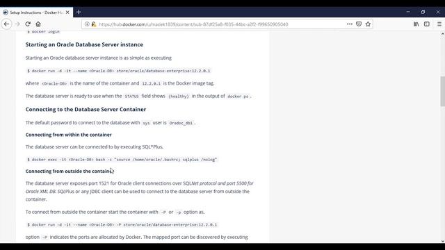Install Oracle database on Docker and connect with SQL Developer смотреть онлайн