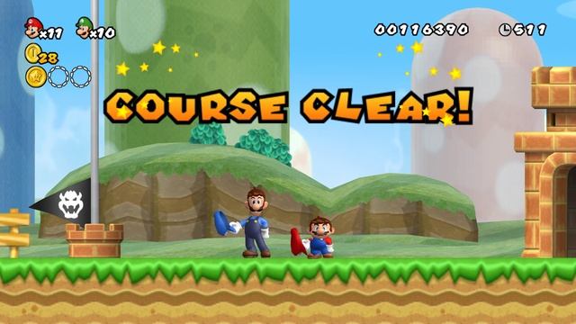 New Super Mario Bros. Wii: Rescue the Princess - 2 Player Co-Op Walkthrough Part 1 смотреть онлайн