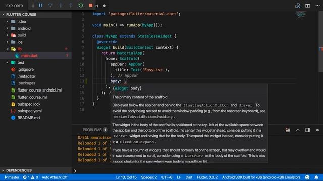 Flutter Tutorial for Beginners - Build iOS and Android Apps with Google's Flutter & Dart смотреть онлайн