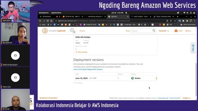 Deploy Python Flask dengan Amazon Lightsail | Ngoding bareng AWS смотреть онлайн