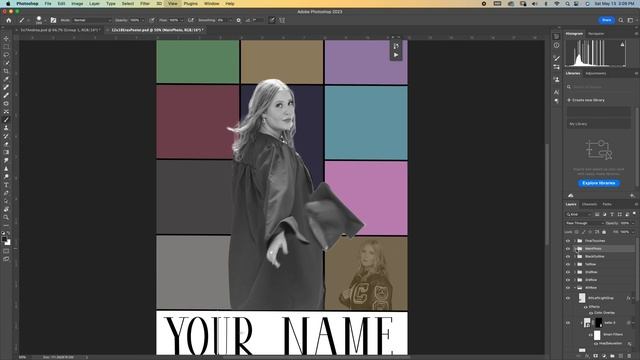 TrueMirage Design Customizable Eras Poster Photoshop Walkthrough смотреть онлайн