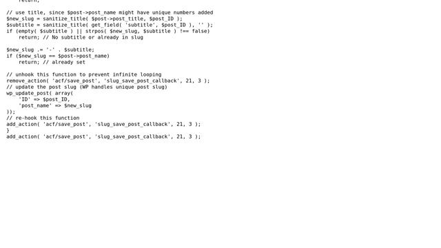 Wordpress: How can I save a Custom Post Title and Slug with a Custom Field? смотреть онлайн