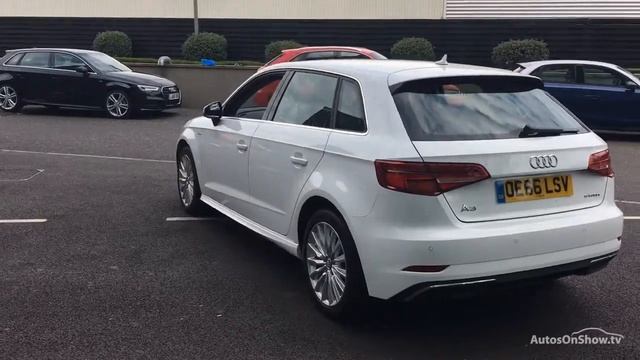 OE66LSV AUDI A3 SPORTBACK E-TRON SPORTBACK E-TRON WHITE 2016, West London Audi смотреть онлайн