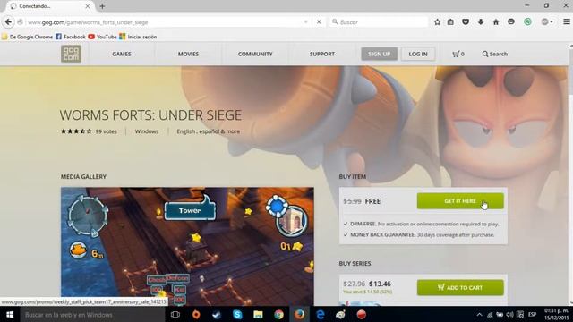 Caducado | WORMS FORTS: UNDER SIEGE ¡¡¡GRATIS!!! 15 y 16 de Diciembre 2015 смотреть онлайн