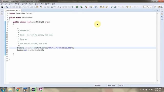 How to create an Instant object using parse method of Instant class? | Java 8 Date and Time смотреть онлайн