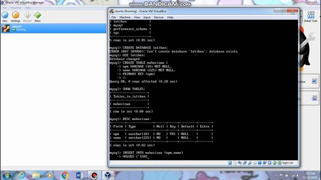 Tutorial pengenalan basisdata dengan mysql (cara membuat tabel) смотреть онлайн