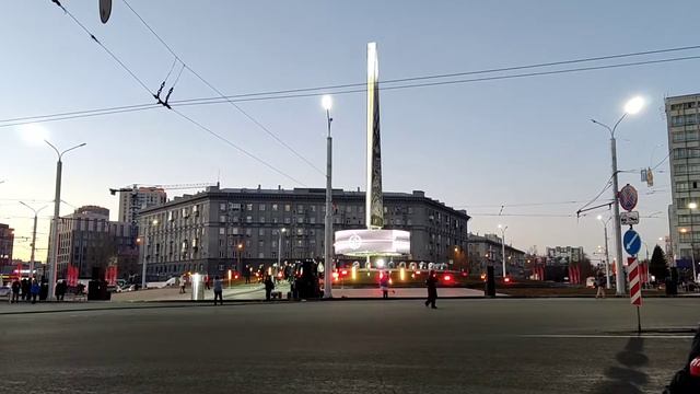 Площадь Калинина, Новосибирск город трудовой доблести. смотреть онлайн