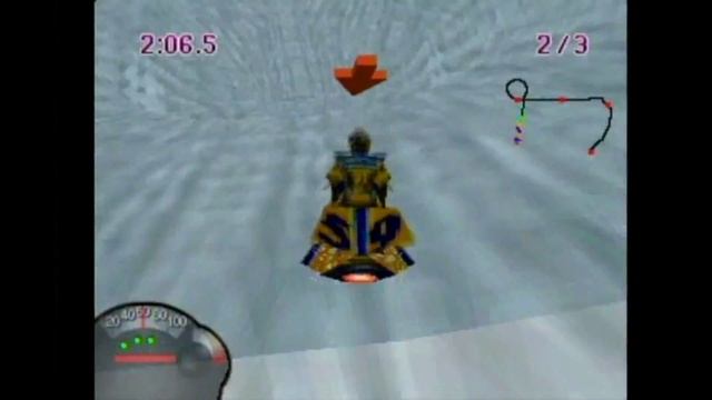 Jet Moto PS3 Gameplay [ Track Snow Blind] смотреть онлайн