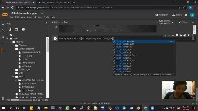 Belajar analisa gambar | Colab Research Google смотреть онлайн