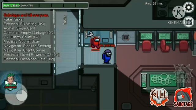 First time imposter in among us PS gaming смотреть онлайн
