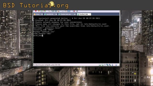FreeBSD - KDE4 installation tutorial смотреть онлайн