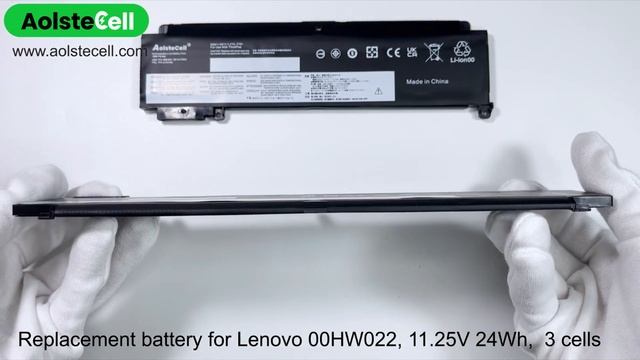 Replacement battery for Lenovo 00HW038 00HW022 (11.1V 24Wh & 11.25V 24Wh) смотреть онлайн