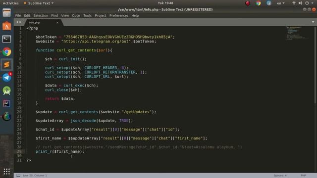 TELEGRAM BOT #2. SERVER BILAN BOG'LANISH. смотреть онлайн
