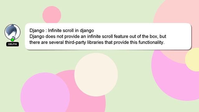 Django : Infinite scroll in django смотреть онлайн
