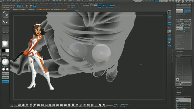 [ZBrush] Module 6 - Character Posing - 2. Character Posing Time Lapse смотреть онлайн