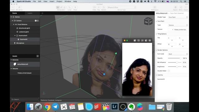 Урок 5 - Как сделать маску в Инстаграм с рисунком на лице. Spark AR. Пошаговое руководство. Туториа смотреть онлайн