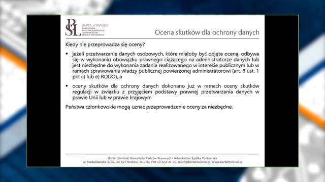 Przeprowadzanie oceny skutków dla ochrony danych w sektorze publicznym смотреть онлайн