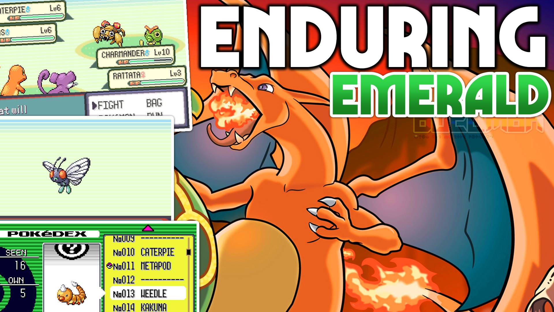 Pokemon Enduring Emerald - GBA ROM Hack от jicem с покемонами Канто, немного сложнее и больше смотреть онлайн